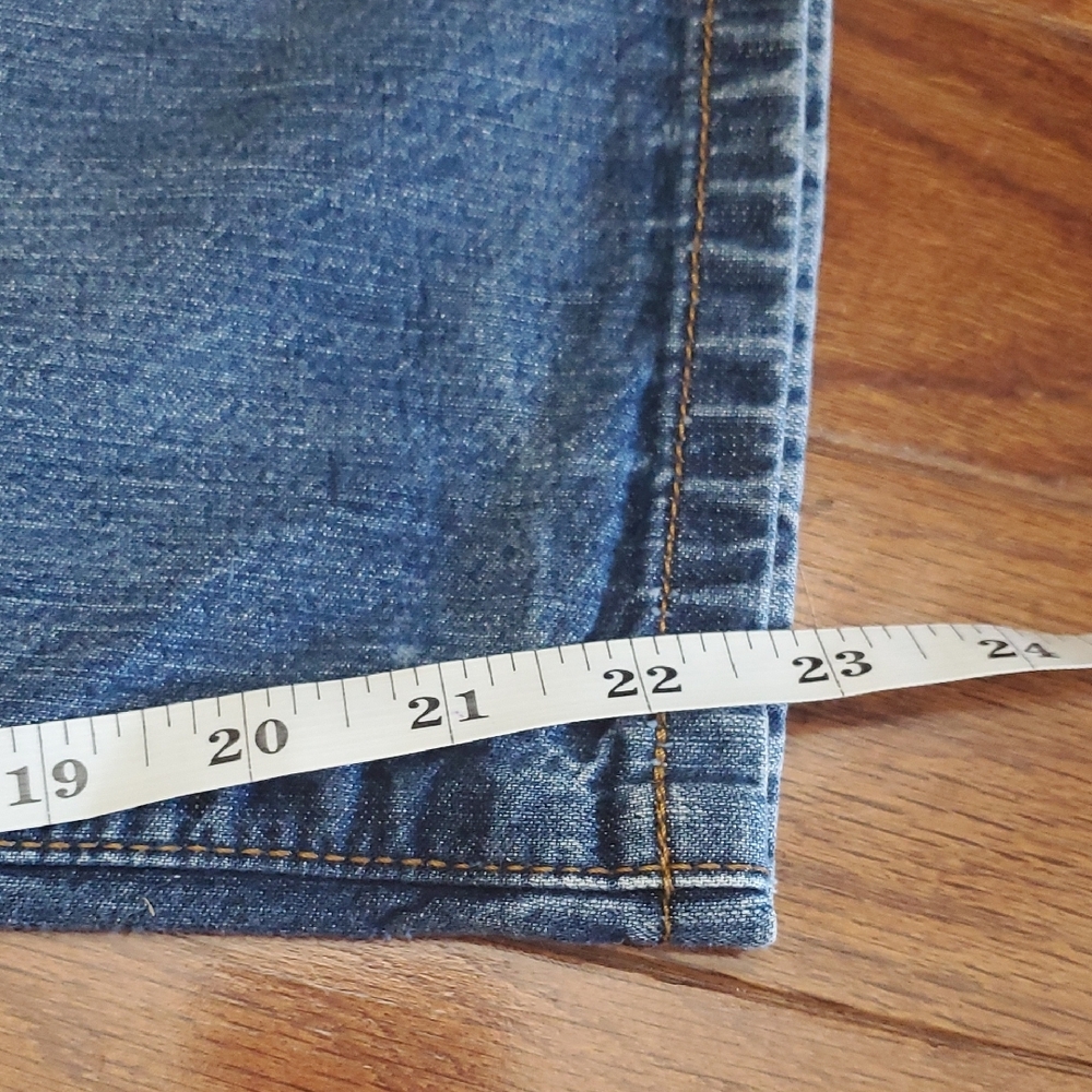 Lucky Brand Dungarees Classic Fit Crop Jeans Womens Size 30 Blue Medium Wash 08 - Picture 8 of 15